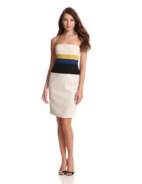 BCBGMAXAZRIA Women's Reesie Woven Cocktail Dress, Canvas Combo, 2 BCBGMAXAZRIA Women's Reesie Woven Cocktail Dress, Canvas Combo, 2