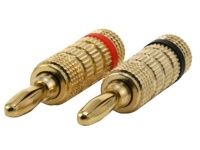 Monoprice 1 Pair High-Quality Closed Screw Type Copper Speaker Banana Plugs Monoprice 1 Pair High-Quality Closed Screw Type Copper Speaker Banana Plugs