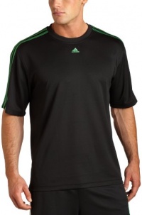 adidas Men's 3 Stripe Short Sleeve Top adidas Men's 3 Stripe Short Sleeve Top