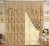 Classic Palm Tree Curtain Set w/ Valance/Sheer/Tassels