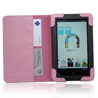 iPearl mCover Leather Cover Case for Barnes & Noble 7-inch Color Touchscreen Nook Color / Nook Tablet - PINK iPearl mCover Leather Cover Case for Barnes & Noble 7-inch Color Touchscreen Nook Color / Nook Tablet - PINK