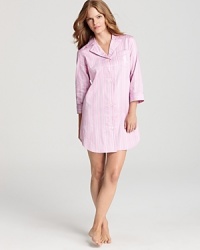 No need to steal his: This Lauren Ralph Lauren sleep shirt is perfectly tailored for a classic bedtime look. No need to steal his: This Lauren Ralph Lauren sleep shirt is perfectly tailored for a classic bedtime look.