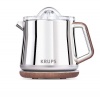 KRUPS ZX800 Silver Art Collection Citrus Press with Dual Cone Rotation and Stainless Steel Housing, Silver