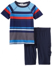 Splendid Littles Boys 2-7 Canyon Stripe Tee with Cargo Short Set, Oasis, 6X Splendid Littles Boys 2-7 Canyon Stripe Tee with Cargo Short Set, Oasis, 6X