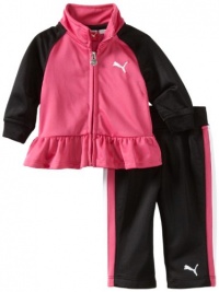 Puma - Kids Baby-Girls Newborn Colorblock Tricot Set, Beetroot, 3-6 Months Puma - Kids Baby-Girls Newborn Colorblock Tricot Set, Beetroot, 3-6 Months
