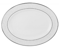 Lenox Opal Innocence Platinum Banded Bone China 13 Oval Platter Lenox Opal Innocence Platinum Banded Bone China 13 Oval Platter