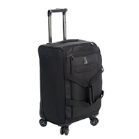 A lightweight, durable carry-on duffel. Fully lined interior with tie down straps to keep your clothing wrinkle free. Concealed add-a-bag strap with adjustable webbing allows additional bags to be carried effortlessly. Spinner wheels with 360-degree rotation assure multidirectional rolling and optimal stability. Recessed extra long locking trolley handle made of aircraft grade aluminum with one button operation, for ease of use. A lightweight, durable carry-on duffel. Fully lined interior with tie down straps to keep your clothing wrinkle free. Concealed add-a-bag strap with adjustable webbing allows additional bags to be carried effortlessly. Spinner wheels with 360-degree rotation assure multidirectional rolling and optimal stability. Recessed extra long locking trolley handle made of aircraft grade aluminum with one button operation, for ease of use.