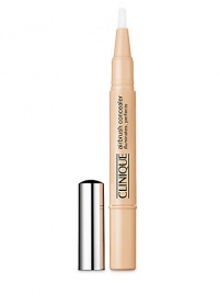 Airbrush Concealer Illuminates, Perfects. Instantly helps soften the look of fine lines and wrinkles. Light-diffusing optics brighten shadows. Creamy-light formula flows through for smooth brush-ons. Opthamologist tested. .05 oz. Airbrush Concealer Illuminates, Perfects. Instantly helps soften the look of fine lines and wrinkles. Light-diffusing optics brighten shadows. Creamy-light formula flows through for smooth brush-ons. Opthamologist tested. .05 oz.