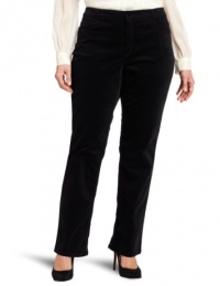 Jones New York Women's Plus-Size Lexington Straight Leg Cord, Black, 18W Jones New York Women's Plus-Size Lexington Straight Leg Cord, Black, 18W