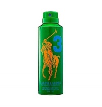 Inspired by the Ralph Lauren the Big Pony polo shirt -- Ralph Lauren introduces a new men's fragrance team which offers the ultimate in sport and style for a youthful generation of men. Each of the 4 unique fragrances empowers this generation with its bold Polo Player icon and number. Get in the game with Big Pony Green #3, a crisp outdoorsy fragrance with an adrenaline rush of mint and ginger that prepares men for an adventure of extreme sensations. Experience Big Pony Green #3 with this 6.7 oz All Over Body Spray.