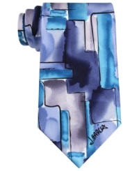 Add a note of artistic elegance to your outfit with this graphic tie from Jerry Garcia.