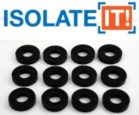 Isolate It!: Sorbothane Vibration Isolation Washer 50 Duro (.45 ID - 1 OD - .19 Deep) - 12 Pack Isolate It!: Sorbothane Vibration Isolation Washer 50 Duro (.45 ID - 1 OD - .19 Deep) - 12 Pack