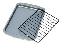 OvenStuff Non-Stick Personal Size Cookie Pan with Non-Stick Cooling Rack OvenStuff Non-Stick Personal Size Cookie Pan with Non-Stick Cooling Rack