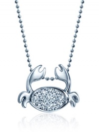 Alex Woo Little Signs Diamond and 14k White Gold Cancer Pendant Necklace Alex Woo Little Signs Diamond and 14k White Gold Cancer Pendant Necklace