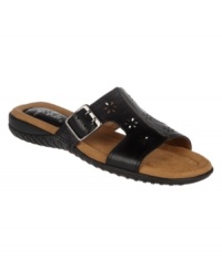 Get away from it all with the Escape sandals from Life Stride. The ideal companion for a vacation getaway, they boast a comfortable footbed and stylish floral laser cut details. Get away from it all with the Escape sandals from Life Stride. The ideal companion for a vacation getaway, they boast a comfortable footbed and stylish floral laser cut details.
