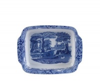 Spode Blue Italian Rectangle Handled Dish Small Spode Blue Italian Rectangle Handled Dish Small