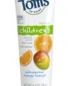 Tom's of Maine Anticavity Children's Toothpaste, Outrageous Orange-Mango, 4.2-Ounce (Pack of 3)