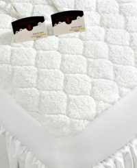 Pure comfort. Piled high with luxurious Sherpa in a quilted diamond pattern, this therapeutic heated mattress pad from Biddeford is essential for cold nights. Features LED controllers, 10 heat settings and 10-hour auto shut off for peace of mind. Pure comfort. Piled high with luxurious Sherpa in a quilted diamond pattern, this therapeutic heated mattress pad from Biddeford is essential for cold nights. Features LED controllers, 10 heat settings and 10-hour auto shut off for peace of mind.