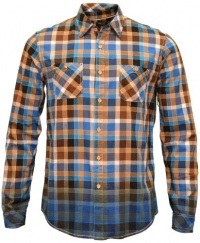 Silver Brand Men's Plaid Long Sleeve Button Down Western Shirt Blue/ Brown Silver Brand Men's Plaid Long Sleeve Button Down Western Shirt Blue/ Brown