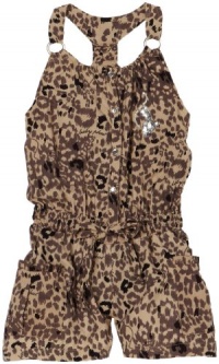 Baby Phat - Kids Girls 2-6X Baby Phat Printed Romper Dress,Khaki,2T Baby Phat - Kids Girls 2-6X Baby Phat Printed Romper Dress,Khaki,2T
