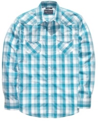 Be a little more rad in plaid. This shirt from American Rag rocks your weekend. Be a little more rad in plaid. This shirt from American Rag rocks your weekend.