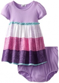 Splendid Littles Baby-Girls Newborn Silverlake Stripe Dress and Bloomer, Pool Party, 3-6 Months