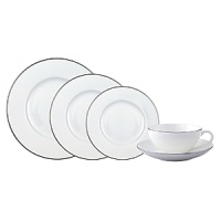 Designed by Giovanni Alessi Anghini, Villeroy & Boch's perrennial favorite is updated with a thin rim of precious platinum. The subtle, round bone china forms have a surprisingly fresh modern feels when accented in platinum. Each meal will be a memorable one. Designed by Giovanni Alessi Anghini, Villeroy & Boch's perrennial favorite is updated with a thin rim of precious platinum. The subtle, round bone china forms have a surprisingly fresh modern feels when accented in platinum. Each meal will be a memorable one.
