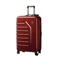 The 29 ultra-lightweight Victorinox Spectra™ travel case spinner boasts a crush-proof shell and an adjustable handle that accommodates travelers of different heights. The eight-wheel double caster system makes for a smooth ride, while the exterior raised ridges increase strength. Interior zippered mesh divider wall.