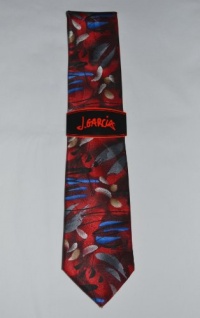 J. Garcia Mens Neck Tie Collection Fifty-Eight BANYAN TREES II -Reds