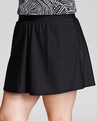 Miraclesuit's feminine and flirty swim skirt provides full coverage without sacrificing an ounce of style. Miraclesuit's feminine and flirty swim skirt provides full coverage without sacrificing an ounce of style.