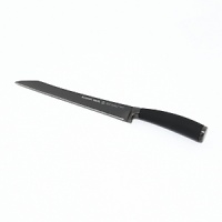 Made from German stainless steel and coated in pure titanium, Schmidt Brothers' ultra-sharp bread knife effortlessly slices fresh bread. A light weight and ergonomic soft grip ensure maximum precision and control. Made from German stainless steel and coated in pure titanium, Schmidt Brothers' ultra-sharp bread knife effortlessly slices fresh bread. A light weight and ergonomic soft grip ensure maximum precision and control.