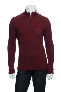Alfani Burgundy Pullover Shirt , Size Large Alfani Burgundy Pullover Shirt , Size Large