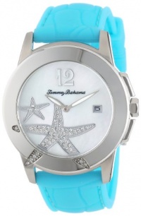 Tommy Bahama Swiss Women's TB2140 Bimini Starfish Round Silver Dial Blue Strap Watch Tommy Bahama Swiss Women's TB2140 Bimini Starfish Round Silver Dial Blue Strap Watch
