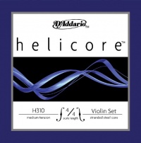 D'Addario Helicore 4/4 Size Violin Strings 4/4 Size Set with Steel E String D'Addario Helicore 4/4 Size Violin Strings 4/4 Size Set with Steel E String
