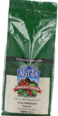 Cafe Altura Organic Coffee, Colombian Dark, Whole Bean, 32-Ounce Bag Cafe Altura Organic Coffee, Colombian Dark, Whole Bean, 32-Ounce Bag