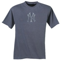MLB New York Yankees Adult Short Sleeve Pigment Dye Tee, Road Gray MLB New York Yankees Adult Short Sleeve Pigment Dye Tee, Road Gray