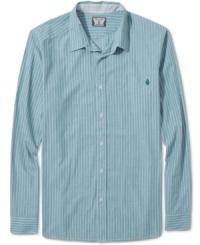 Great for work or play, this Volcom button down will up your style. Great for work or play, this Volcom button down will up your style.