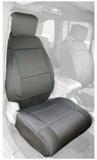 Rugged Ridge 13214.01 Black/Black Custom Neoprene Front Seat Cover - Pair Rugged Ridge 13214.01 Black/Black Custom Neoprene Front Seat Cover - Pair