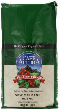 Cafe Altura Organic Coffee, New Orleans Blend, Whole Bean, 32-Ounce Bag Cafe Altura Organic Coffee, New Orleans Blend, Whole Bean, 32-Ounce Bag