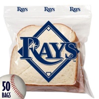 Spectrum 5815-10014 MLB Plastic Tampa Bay Rays Sandwich Press to Close Bag (Pack of 50) Spectrum 5815-10014 MLB Plastic Tampa Bay Rays Sandwich Press to Close Bag (Pack of 50)