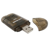 eForCity SDHC / SD / MMC Memory Card Reader to USB 2.0 Adapter, Smoke eForCity SDHC / SD / MMC Memory Card Reader to USB 2.0 Adapter, Smoke