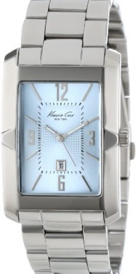 Kenneth Cole New York Men's KC9240 Classics Tank Analog 3 Hand Date Dimensional Bezel Bracelet Watch Kenneth Cole New York Men's KC9240 Classics Tank Analog 3 Hand Date Dimensional Bezel Bracelet Watch
