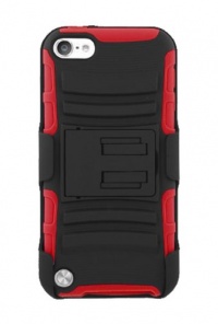 3-in-1 Duo Armor Case and Holster for iPod Touch 5th Generation - Red/Black (Package include a HandHelditems Sketch Stylus Pen) 3-in-1 Duo Armor Case and Holster for iPod Touch 5th Generation - Red/Black (Package include a HandHelditems Sketch Stylus Pen)