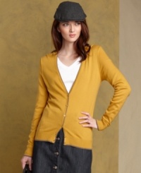 Transition to fall with this lightweight cardigan from Tommy Hilfiger. It's a brilliant layering piece with anything from separates to dresses! Transition to fall with this lightweight cardigan from Tommy Hilfiger. It's a brilliant layering piece with anything from separates to dresses!