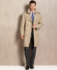 The single coat you'll turn to time and again: In weather wet or dry, for occasions casual or formal. Lauren by Ralph Lauren trench coat tailored in waterproof cotton-blend twill. The single coat you'll turn to time and again: In weather wet or dry, for occasions casual or formal. Lauren by Ralph Lauren trench coat tailored in waterproof cotton-blend twill.
