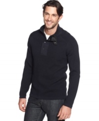 Paired with your favorite blues or workweek slacks, this Marc New York sweater looks refined any day of the week. Paired with your favorite blues or workweek slacks, this Marc New York sweater looks refined any day of the week.