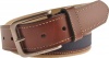 Tommy Hilfiger Men's 08-4811 Canvas Belts,Khaki/Brown/Navy,42 US