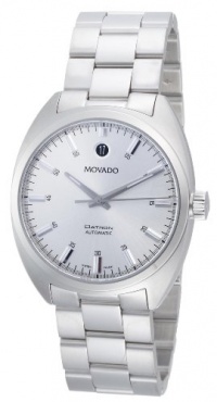 Movado Men's 0606360 Datron Stainless-Steel Silver Round Dial Watch Movado Men's 0606360 Datron Stainless-Steel Silver Round Dial Watch