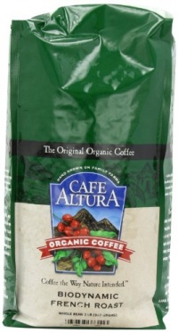 Cafe Altura Organic Coffee, Biodynamic French Roast, Whole Bean, 32-Ounce Bag Cafe Altura Organic Coffee, Biodynamic French Roast, Whole Bean, 32-Ounce Bag