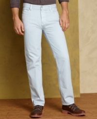 Set it straight. These straight-leg jeans from Tommy Hilfiger a clean look to your denim style. (Clearance) Set it straight. These straight-leg jeans from Tommy Hilfiger a clean look to your denim style. (Clearance)